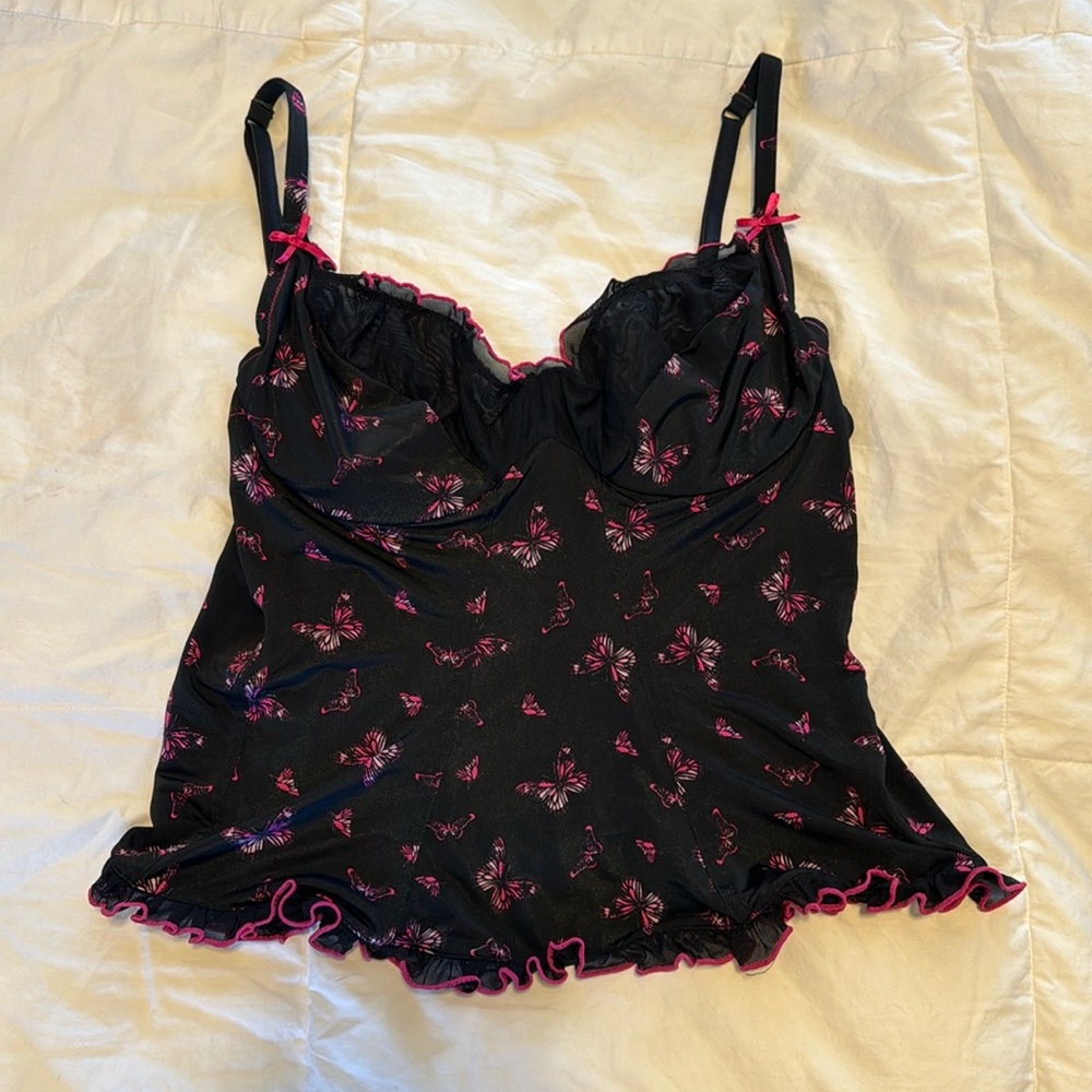 Y2K Victoria’s Secret Sexy Little Things Lingerie Butterfly Top M